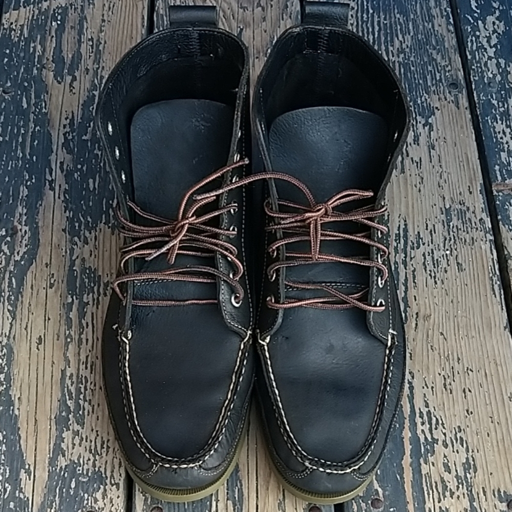 Llbean Moc toe leather boots